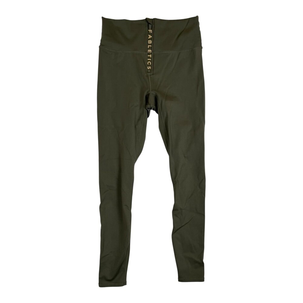 Fabletics Leggings Womens Small Green Motion365 High Waisted Yoga Pants Athletic